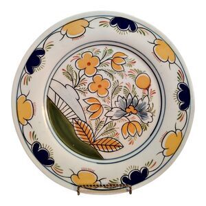1992 Metropolitan Museum Of Art Blue Yellow Round 12" Platter